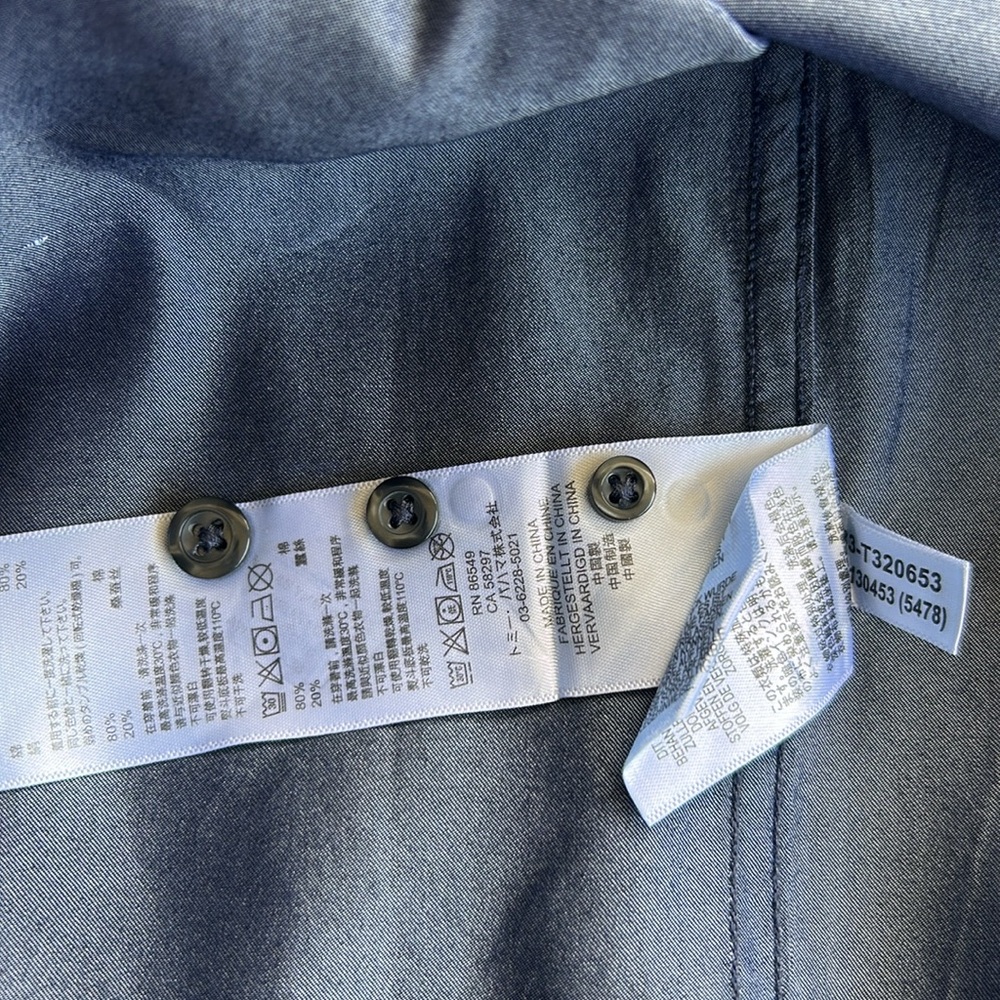Tommy Bahama Men's Blue Patterned Shirt - Picture 7 of 13